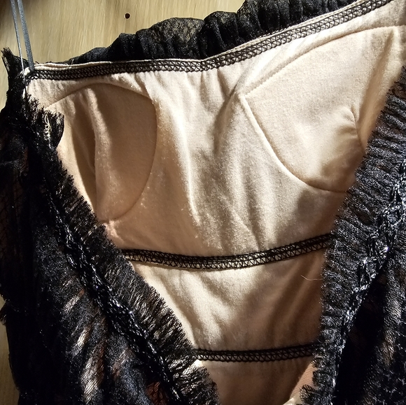 MAX STUDIO Halter Neck Tiered Mesh MIDI Dress - Picture 5 of 5